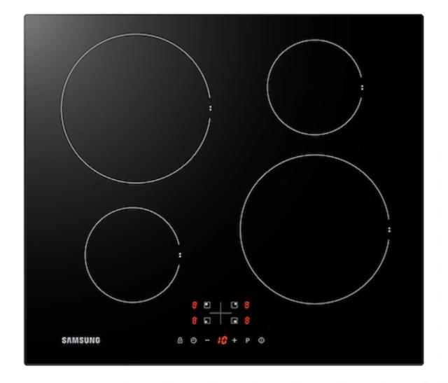Керамичен плот Samsung NZ64F3NM1AB/UR, Induction Cooktop, 7.2 kw, touch control, 9 cooking levels+booster, LED, auto shut off, auto pan detection