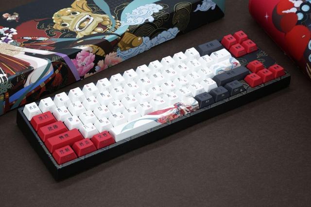 Геймърскa механична клавиатура Ducky x Varmilo Miya Beijing Opera 65%, Cherry MX Blue
