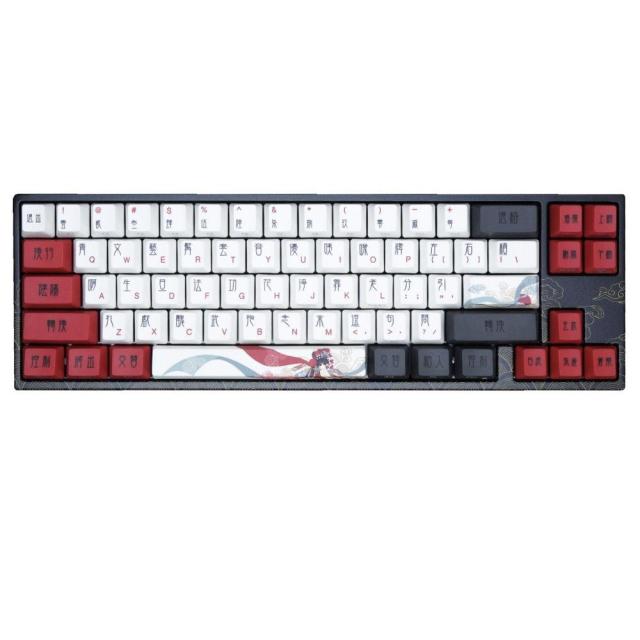 Геймърскa механична клавиатура Ducky x Varmilo Miya Beijing Opera 65%, Cherry MX Silent Red