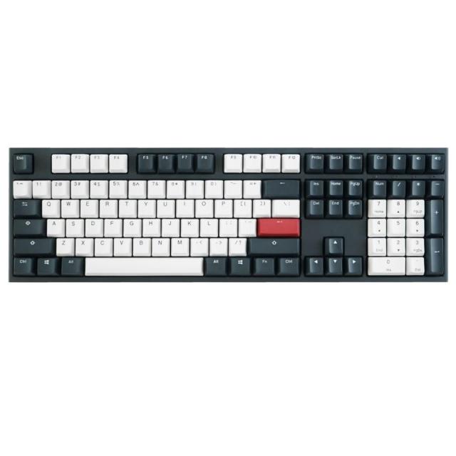 Геймърскa механична клавиатура Ducky One 2 Tuxedo, Cherry MX Silver