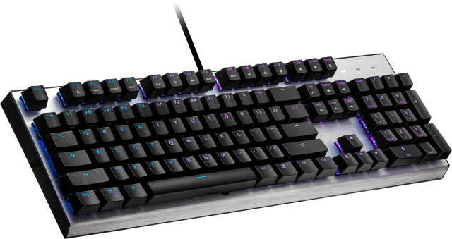 Геймърска Механична Клавиатура Cooler Master CK351, Red Switches, US Layout, Hot Swappable, RGB