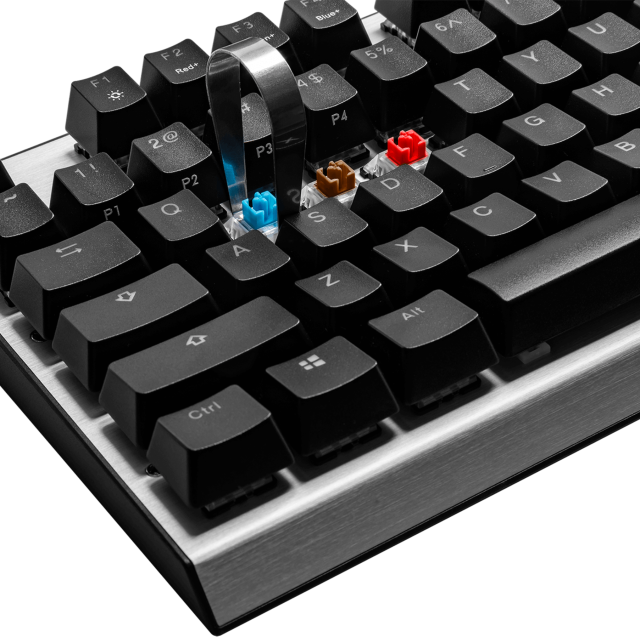 Геймърска Механична Клавиатура Cooler Master CK351, Red Switches, US Layout, Hot Swappable, RGB