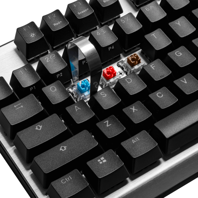 Геймърска Механична Клавиатура Cooler Master CK351, Red Switches, US Layout, Hot Swappable, RGB