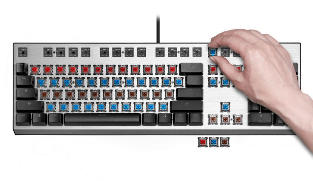 Геймърска Механична Клавиатура Cooler Master CK351, Red Switches, US Layout, Hot Swappable, RGB