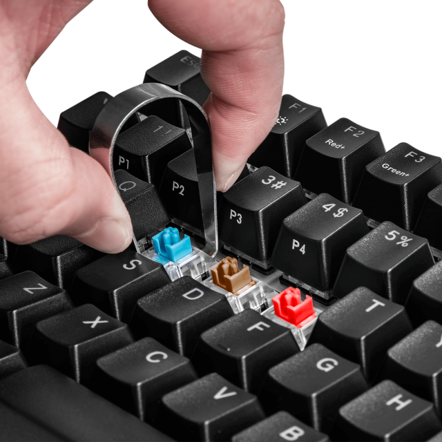 Геймърска Механична Клавиатура Cooler Master CK351, Red Switches, US Layout, Hot Swappable, RGB