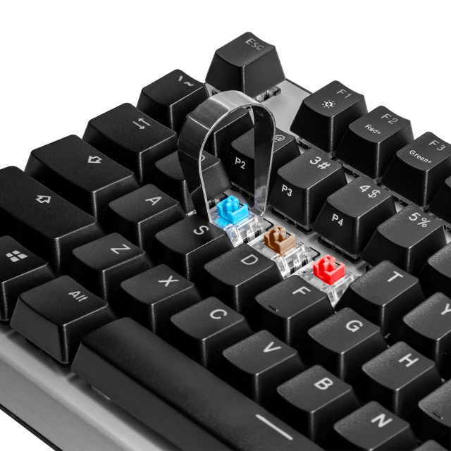 Геймърска Механична Клавиатура Cooler Master CK351, Red Switches, US Layout, Hot Swappable, RGB