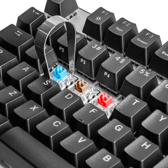 Геймърска Механична Клавиатура Cooler Master CK351, Red Switches, US Layout, Hot Swappable, RGB