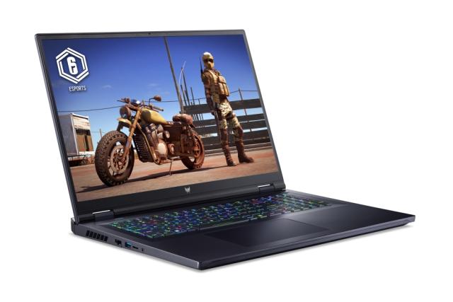 Лаптоп Acer Predator, PH18-71-949U, Intel Core i9-13900HX (up to 5.40GHz, 36MB), 18" WQXGA (2560x1600) IPS Mini Led 250Hz, 32GB DDR5 4800MHz, Raid 2x1024GB PCIe SSD, RTX 4080 12GB GDDR6, WIFI 6E BT INTEL Killer, Micro SD, FHD cam+mic, RGB-backlit Kb,