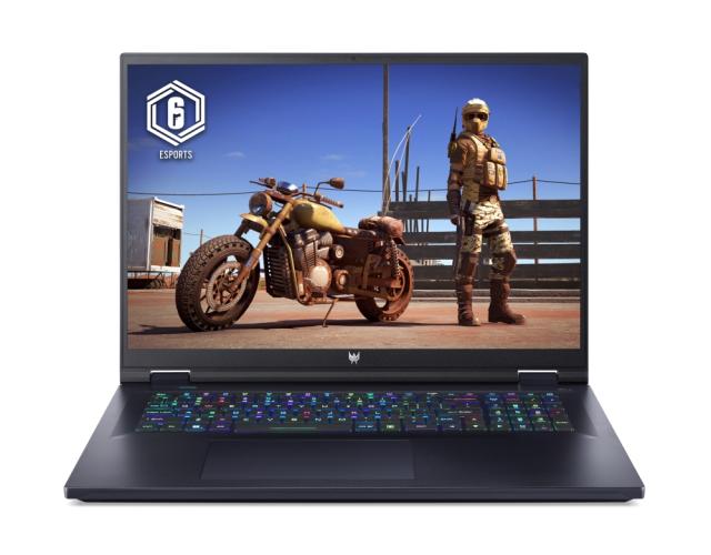 Лаптоп Acer Predator, PH18-71-949U, Intel Core i9-13900HX (up to 5.40GHz, 36MB), 18" WQXGA (2560x1600) IPS Mini Led 250Hz, 32GB DDR5 4800MHz, Raid 2x1024GB PCIe SSD, RTX 4080 12GB GDDR6, WIFI 6E BT INTEL Killer, Micro SD, FHD cam+mic, RGB-backlit Kb,