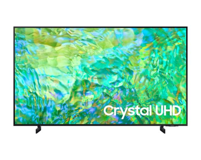 Телевизор Samsung 75" 75CU8072 4K UHD LED TV, SMART, 4K, HDR 10+, Q-Symphony, Dolby Digital Plus , 3xHDMI, 2xUSB, Wi-Fi 5, Bluetooth 5.2, Frameless, Tizen, Black