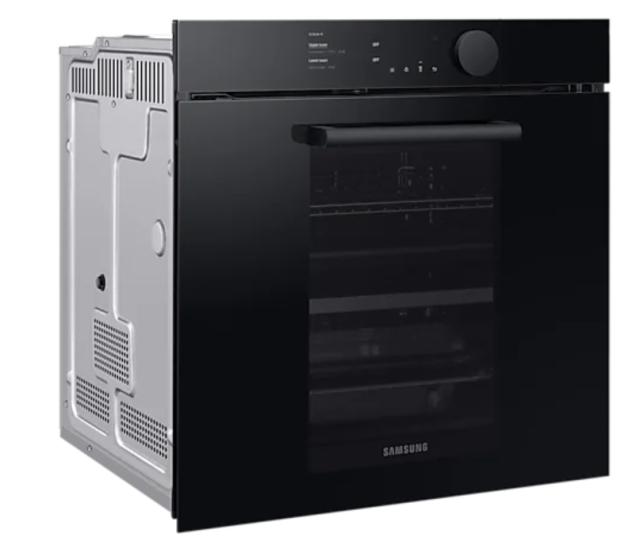 Фурна Samsung NV75T8979RK/EF, Electric oven with BeSpoke Infinite Line design, 75 L, Dual cook Steam, 4.3" TFT-LCD Non touch Display, Pyrolytic cleaning, Wi-Fi connection, 1 level telescopic rail, Special Steam Tray, Meat probe, A+, Black