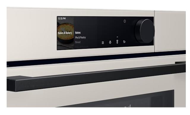 Фурна Samsung NV7B6665IAE/U2, Electric Oven with Dual Cook Steam and Dual Cook, Modern Design and Bespoke Colors, 76 L, Display 4.3'' TFT-LCD Dial & Touch, Catalytic cleaning,  auto cook 70, wi fi,  Air Sous Vide, Air Fry, Natural Steam, Slow cook, d