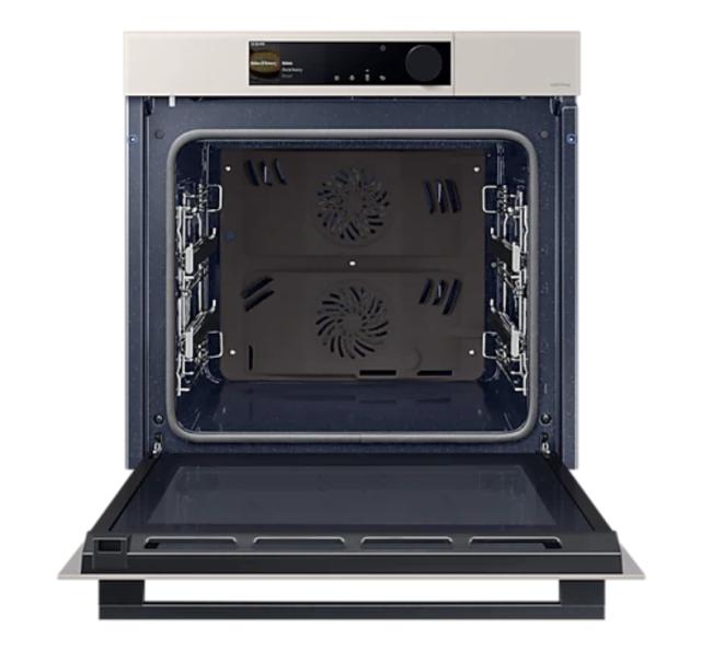 Фурна Samsung NV7B6665IAE/U2, Electric Oven with Dual Cook Steam and Dual Cook, Modern Design and Bespoke Colors, 76 L, Display 4.3'' TFT-LCD Dial & Touch, Catalytic cleaning,  auto cook 70, wi fi,  Air Sous Vide, Air Fry, Natural Steam, Slow cook, d