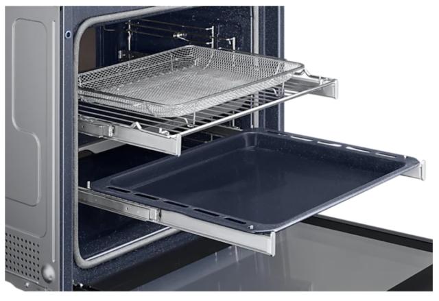 Фурна Samsung NV7B6665IAE/U2, Electric Oven with Dual Cook Steam and Dual Cook, Modern Design and Bespoke Colors, 76 L, Display 4.3'' TFT-LCD Dial & Touch, Catalytic cleaning,  auto cook 70, wi fi,  Air Sous Vide, Air Fry, Natural Steam, Slow cook, d
