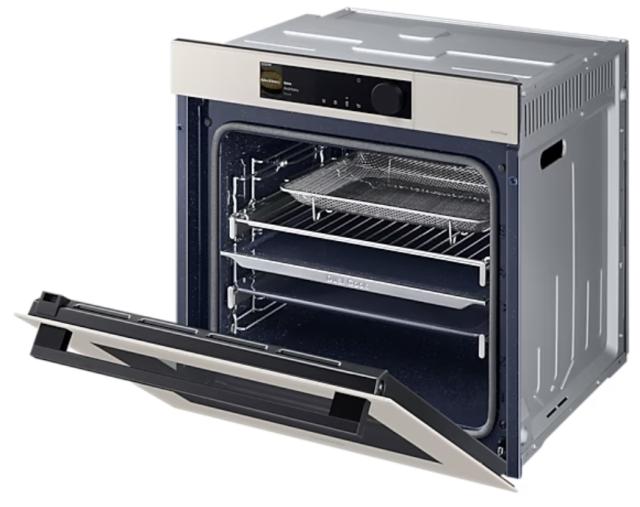 Фурна Samsung NV7B6665IAE/U2, Electric Oven with Dual Cook Steam and Dual Cook, Modern Design and Bespoke Colors, 76 L, Display 4.3'' TFT-LCD Dial & Touch, Catalytic cleaning,  auto cook 70, wi fi,  Air Sous Vide, Air Fry, Natural Steam, Slow cook, d