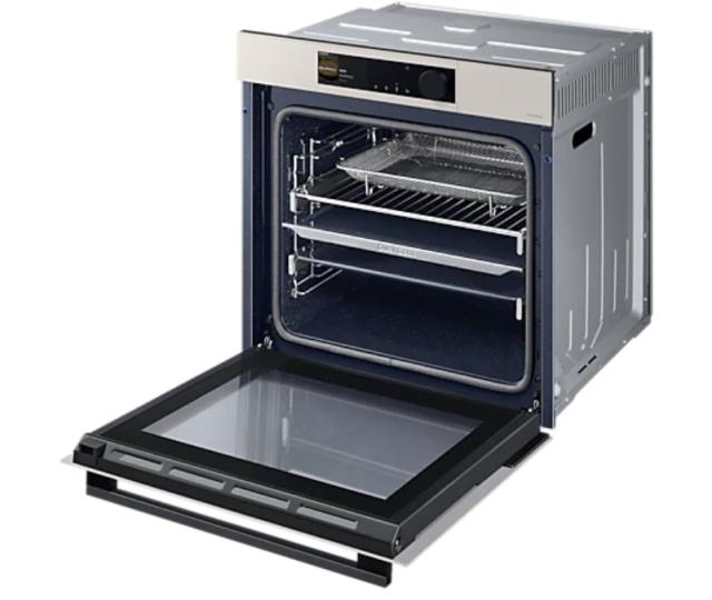 Фурна Samsung NV7B6665IAE/U2, Electric Oven with Dual Cook Steam and Dual Cook, Modern Design and Bespoke Colors, 76 L, Display 4.3'' TFT-LCD Dial & Touch, Catalytic cleaning,  auto cook 70, wi fi,  Air Sous Vide, Air Fry, Natural Steam, Slow cook, d