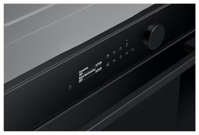 Фурна Samsung NV7B5645TAK/U2, Electric Oven with Dual Cook and Natural Steam, Bespoke Design, Air Sous Vide Function, 76 L, Display L2.25" Mono LCD+ Select Knob, Catalytic cleaning,  auto cook 40, wi fi, Air Fry, Black Glass
