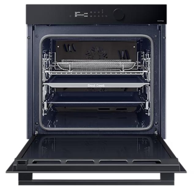 Фурна Samsung NV7B5645TAK/U2, Electric Oven with Dual Cook and Natural Steam, Bespoke Design, Air Sous Vide Function, 76 L, Display L2.25" Mono LCD+ Select Knob, Catalytic cleaning,  auto cook 40, wi fi, Air Fry, Black Glass