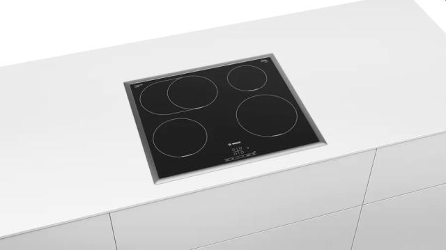 Готварски плот Bosch PIF645BB5E, SER4, Induction hob, 60 cm, Black, surface mount with frame