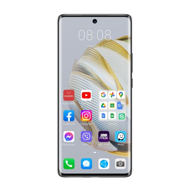 Мобилен телефон Huawei Nova 10 Pro Slim PU case Black + Huawei FreeBuds 5i Isle blue