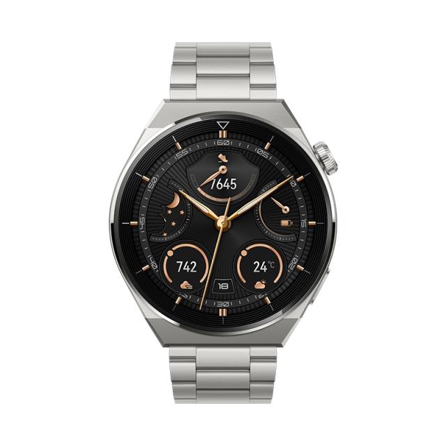 Часовник Huawei Watch GT 3 Pro 46mm, Odin-B19M, 1.43", Amoled, 466x466, PPI 326, 4GB, Bluetooth 5.2 supports BLE/BR/EDR, 5ATM, NFC, GPS, Battery 530 maAh + Huawei Scale 3, Herm-B19