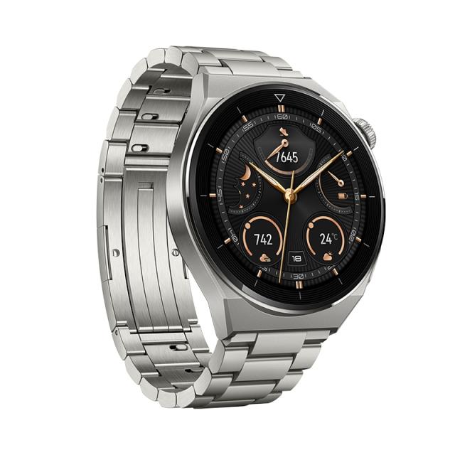 Часовник Huawei Watch GT 3 Pro 46mm, Odin-B19M, 1.43", Amoled, 466x466, PPI 326, 4GB, Bluetooth 5.2 supports BLE/BR/EDR, 5ATM, NFC, GPS, Battery 530 maAh + Huawei Scale 3, Herm-B19