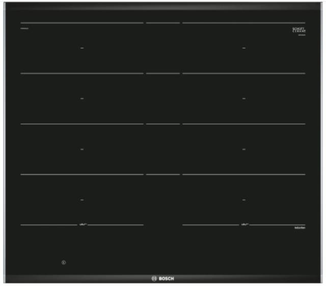 Готварски плот Bosch PXY675DC1E, SER8, Induction hob 60 cm, surface mount with frame, DirectSelect Premium, Extended FlexZone, PerfectFry, MoveMode, Black