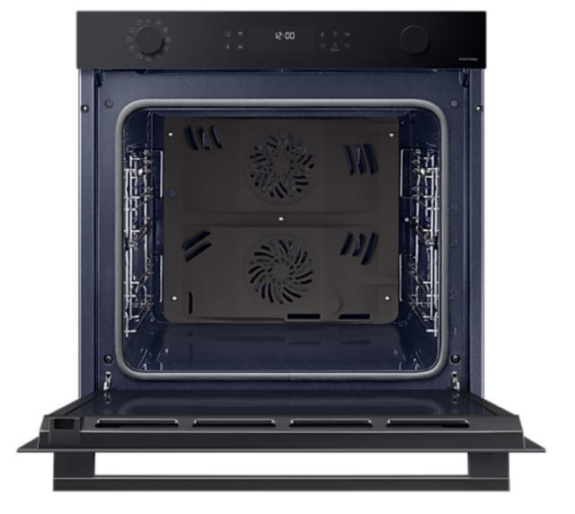 Фурна Samsung NV7B44207AK/U2, Electric Oven with Dual Cook and Natural Steam, Bespoke Design, Air Sous Vide Function, 76 L, Display LED+ Dual Knob, Catalytic cleaning,  auto cook 40, wi fi, Black Glass