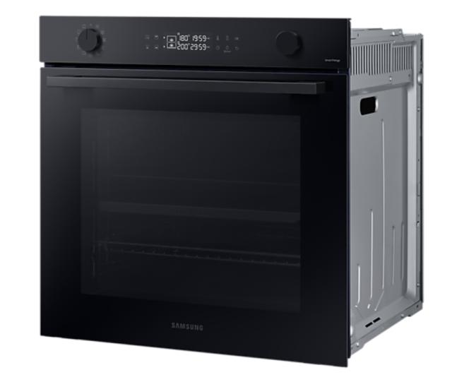 Фурна Samsung NV7B44207AK/U2, Electric Oven with Dual Cook and Natural Steam, Bespoke Design, Air Sous Vide Function, 76 L, Display LED+ Dual Knob, Catalytic cleaning,  auto cook 40, wi fi, Black Glass