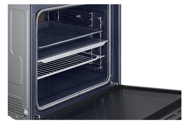 Фурна Samsung NV7B44207AK/U2, Electric Oven with Dual Cook and Natural Steam, Bespoke Design, Air Sous Vide Function, 76 L, Display LED+ Dual Knob, Catalytic cleaning,  auto cook 40, wi fi, Black Glass
