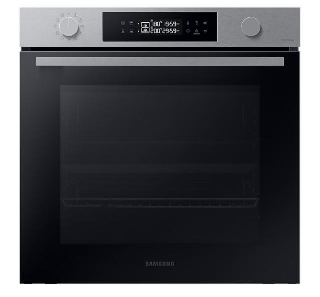 Фурна Samsung NV7B44207AS/U2, Electric Oven with Dual Cook and Natural Steam, Bespoke Design, Air Sous Vide Function, 76 L, Display LED+ Dual Knob, Catalytic cleaning,  auto cook 40, Child safety lock, wi fi, Stainless steel