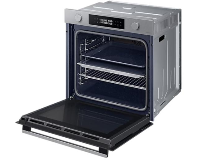 Фурна Samsung NV7B44207AS/U2, Electric Oven with Dual Cook and Natural Steam, Bespoke Design, Air Sous Vide Function, 76 L, Display LED+ Dual Knob, Catalytic cleaning,  auto cook 40, Child safety lock, wi fi, Stainless steel