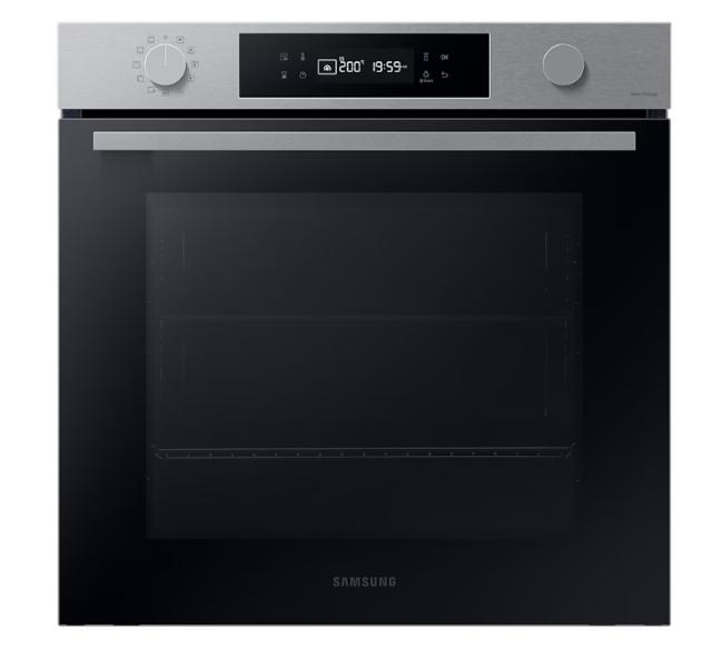 Фурна Samsung NV7B41201AS/U2, Single fan electric oven with Natural Steam and Bespoke design, 76 L, Display LED+ Dual Knob, Catalytic cleaning,  auto cook 20, wi fi, 1level half telescopic, Stainless steel