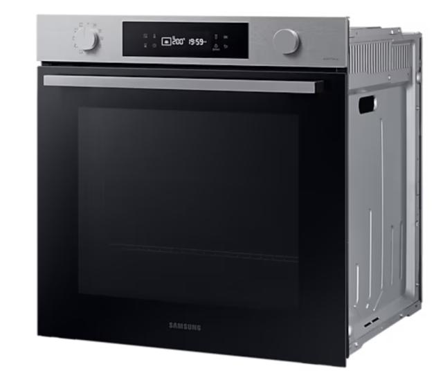 Фурна Samsung NV7B41201AS/U2, Single fan electric oven with Natural Steam and Bespoke design, 76 L, Display LED+ Dual Knob, Catalytic cleaning,  auto cook 20, wi fi, 1level half telescopic, Stainless steel