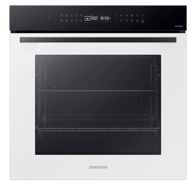 Фурна Samsung NV7B4040VAW/U2, Single fan electric oven, Natural Steam and Bespoke design, 76 L, Display LED+ Full Touch Control, Catalytic cleaning, 1 Level half telescopic, auto cook 20, wi fi, White