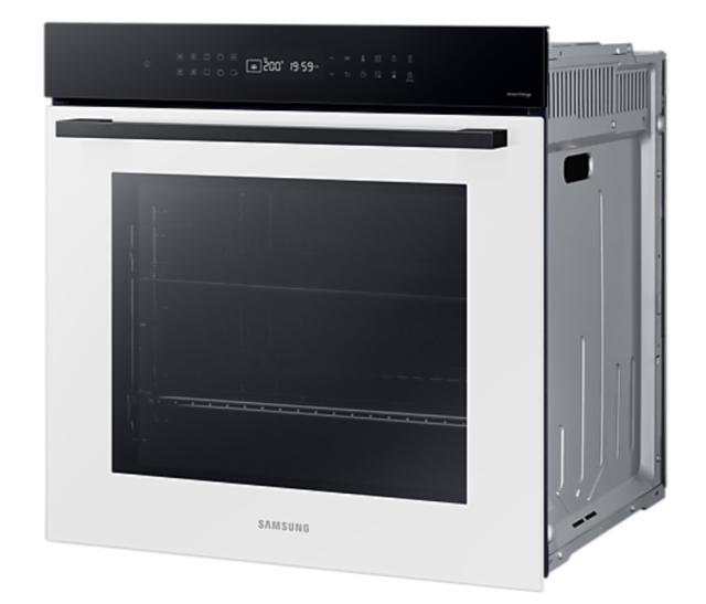 Фурна Samsung NV7B4040VAW/U2, Single fan electric oven, Natural Steam and Bespoke design, 76 L, Display LED+ Full Touch Control, Catalytic cleaning, 1 Level half telescopic, auto cook 20, wi fi, White