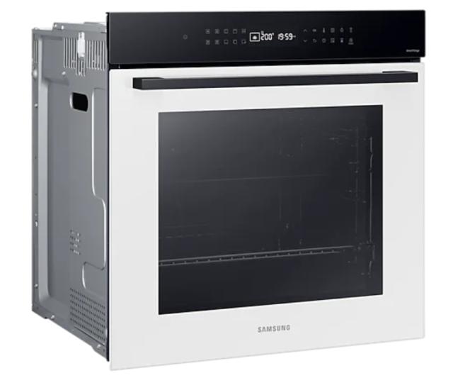 Фурна Samsung NV7B4040VAW/U2, Single fan electric oven, Natural Steam and Bespoke design, 76 L, Display LED+ Full Touch Control, Catalytic cleaning, 1 Level half telescopic, auto cook 20, wi fi, White