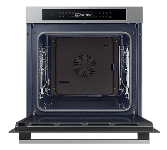 Фурна Samsung NV7B4020ZAS/U2, Single fan electric oven, Natural Steam and Bespoke design, 76 L, Display LED+ Full Touch Control, Catalytic cleaning, 1 Level half telescopic, auto cook 20, wi fi, Stainless steel