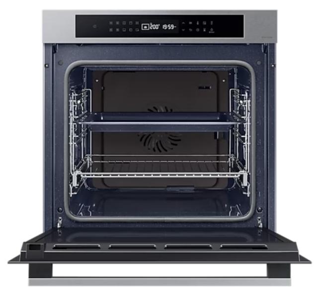 Фурна Samsung NV7B4020ZAS/U2, Single fan electric oven, Natural Steam and Bespoke design, 76 L, Display LED+ Full Touch Control, Catalytic cleaning, 1 Level half telescopic, auto cook 20, wi fi, Stainless steel