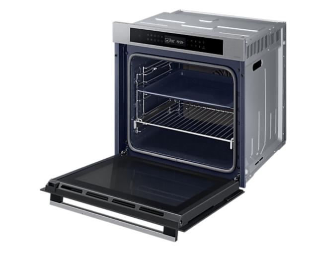 Фурна Samsung NV7B4020ZAS/U2, Single fan electric oven, Natural Steam and Bespoke design, 76 L, Display LED+ Full Touch Control, Catalytic cleaning, 1 Level half telescopic, auto cook 20, wi fi, Stainless steel