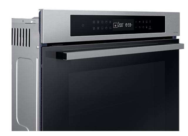 Фурна Samsung NV7B4020ZAS/U2, Single fan electric oven, Natural Steam and Bespoke design, 76 L, Display LED+ Full Touch Control, Catalytic cleaning, 1 Level half telescopic, auto cook 20, wi fi, Stainless steel