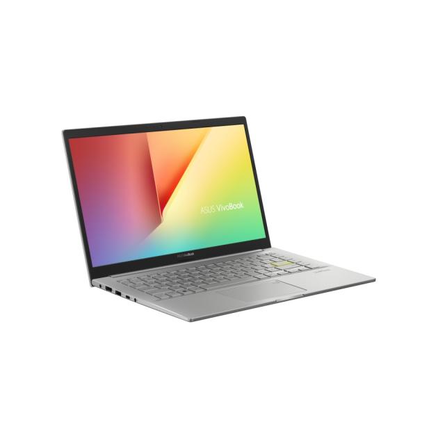 Лаптоп Asus Vivobook 14 K413EA-EK321W, Intel Core i3-1115G4(6M Cache, up to 4.1 GHz), 14" FHD(1920x1080), DDR4 8GB(ON BD.),512G PCIEG3 SSD, TPM,Windows 11, Transparent Silver + Pantum P2500W Laser Printer