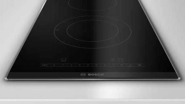 Готварски плот Bosch PKF375FP2E, SER 6, Conventional hob PowerBoost, Domino type, 2 zones, 1 extension, 30 cm, Black