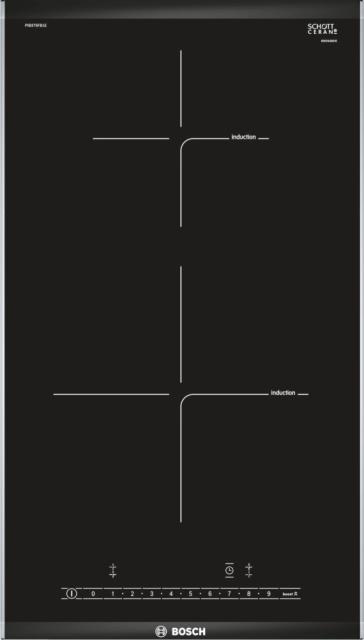 Готварски плот Bosch PIB375FB1E, Induction hob, Domino type, 2 zones, 30cm