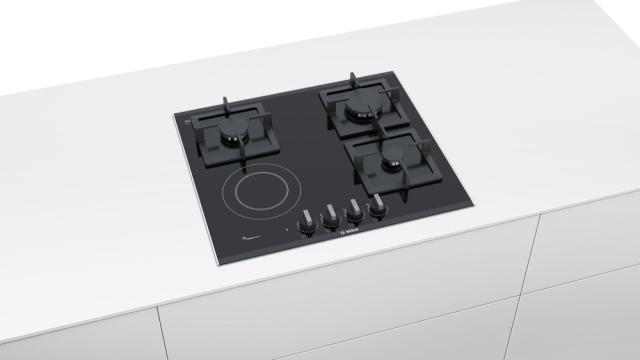 Готварски плот Bosch PSY6A6B20, Gas-electric hop built FlameSelect, 3+1 zones, 60cm