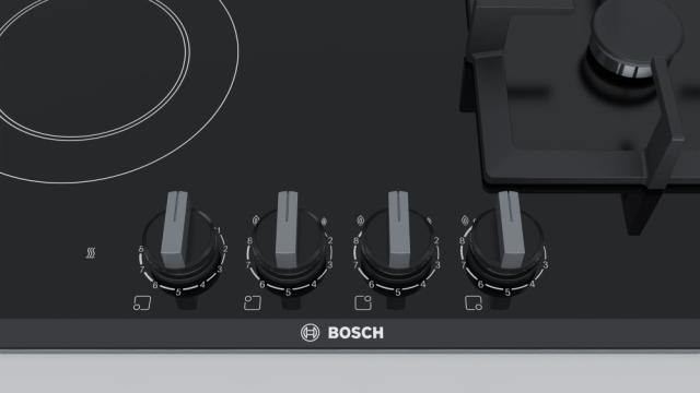 Готварски плот Bosch PSY6A6B20, Gas-electric hop built FlameSelect, 3+1 zones, 60cm