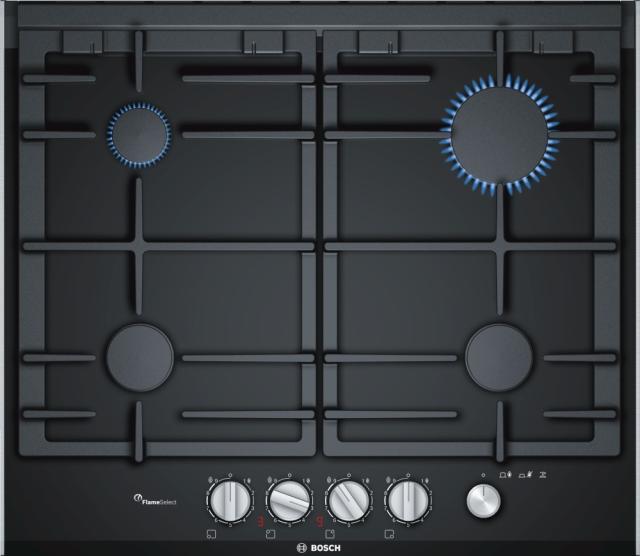 Готварски плот Bosch PRP6A6N70, Gas hob built FlameSelect, 4 zones, display, 60cm