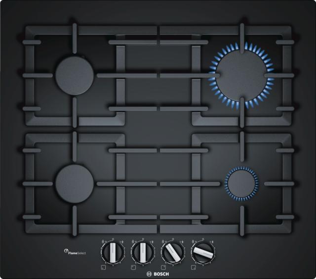 Готварски плот Bosch PPP6A6B90, Gas hob built FlameSelect, 4 zones, 60cm