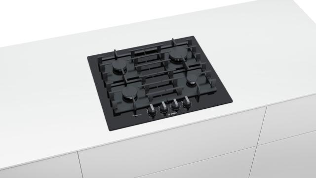 Готварски плот Bosch PPP6A6B90, Gas hob built FlameSelect, 4 zones, 60cm