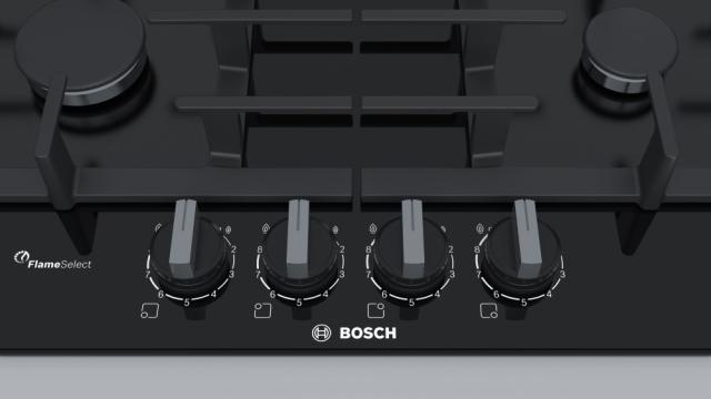 Готварски плот Bosch PPP6A6B90, Gas hob built FlameSelect, 4 zones, 60cm